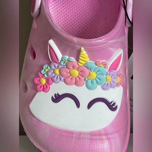 Magical Unicorn Kids Slip on crocs- Pink - Picture 8 of 8